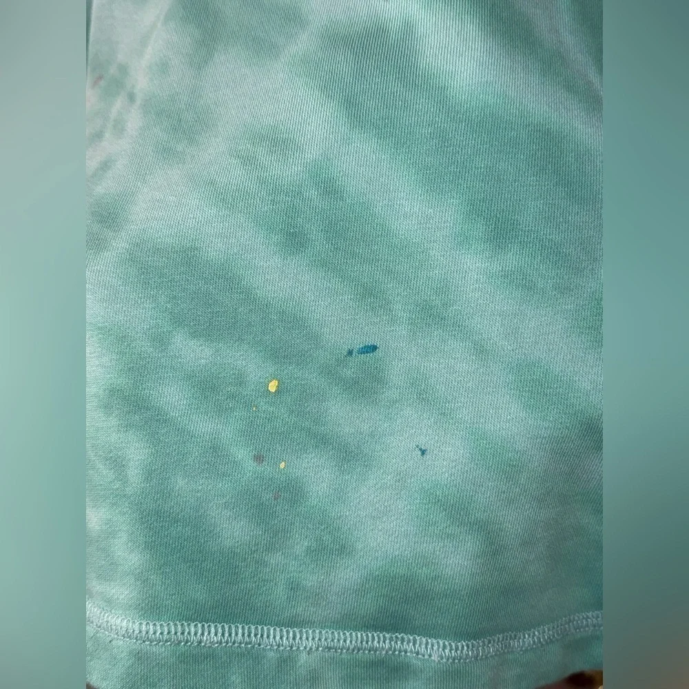Gap Kids Oversized Hoodie Varsity Green Tie Die Size 14-16.    Adult M.  Unisex